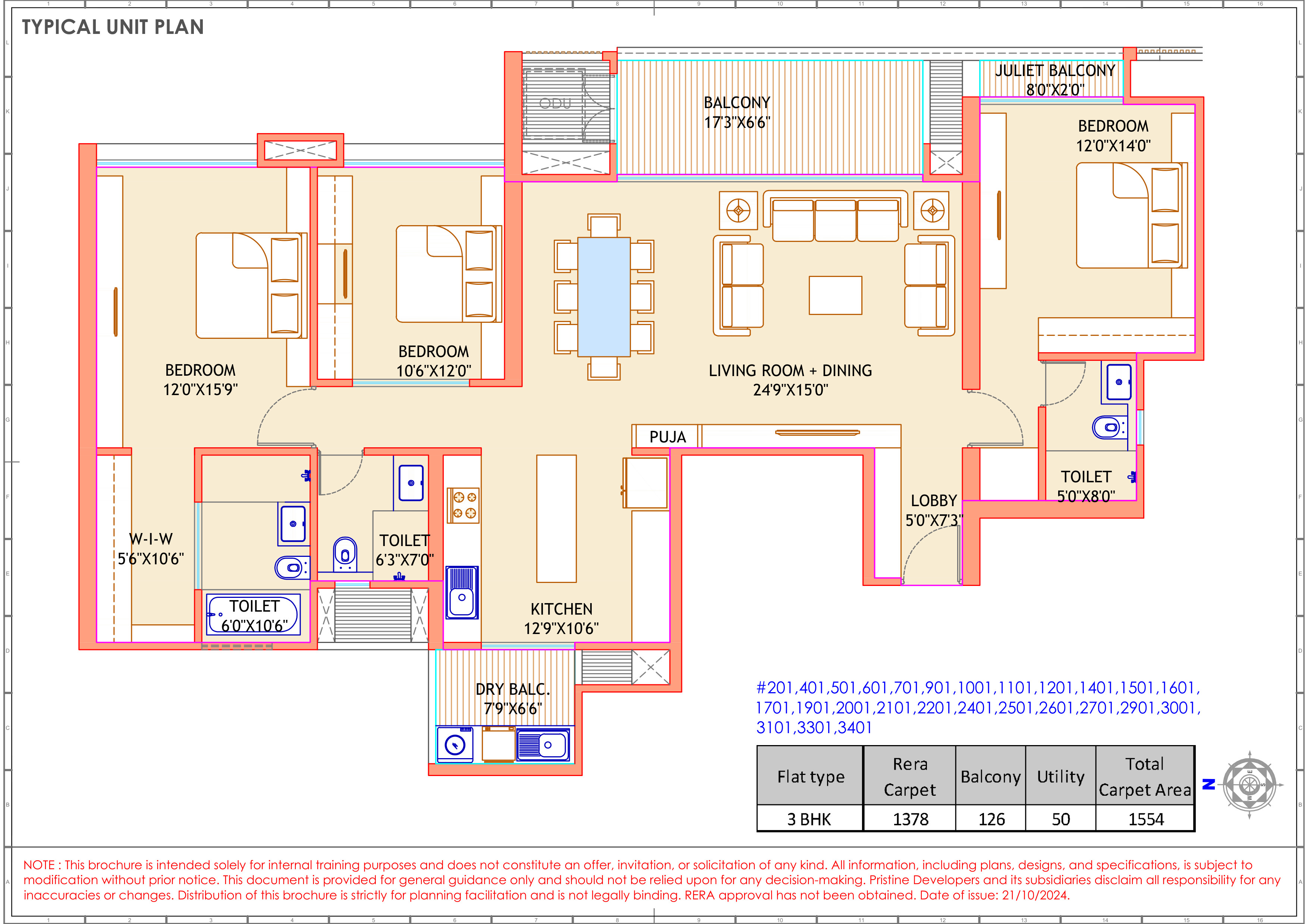 3 BHK Plan