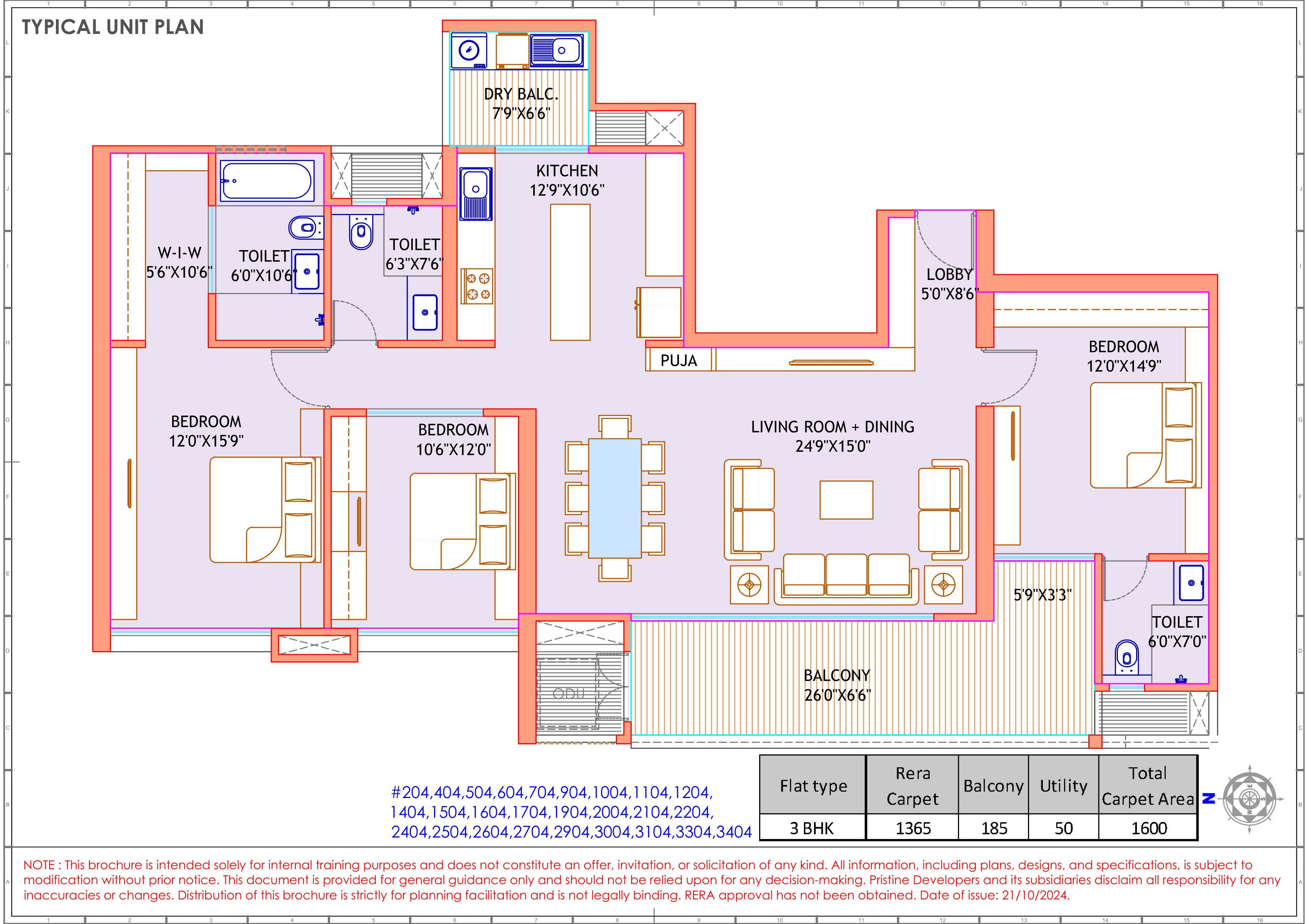 3 BHK Plan